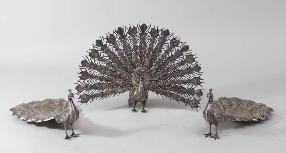 3 Pieces Sterling Silver Garniture (1 of 8)