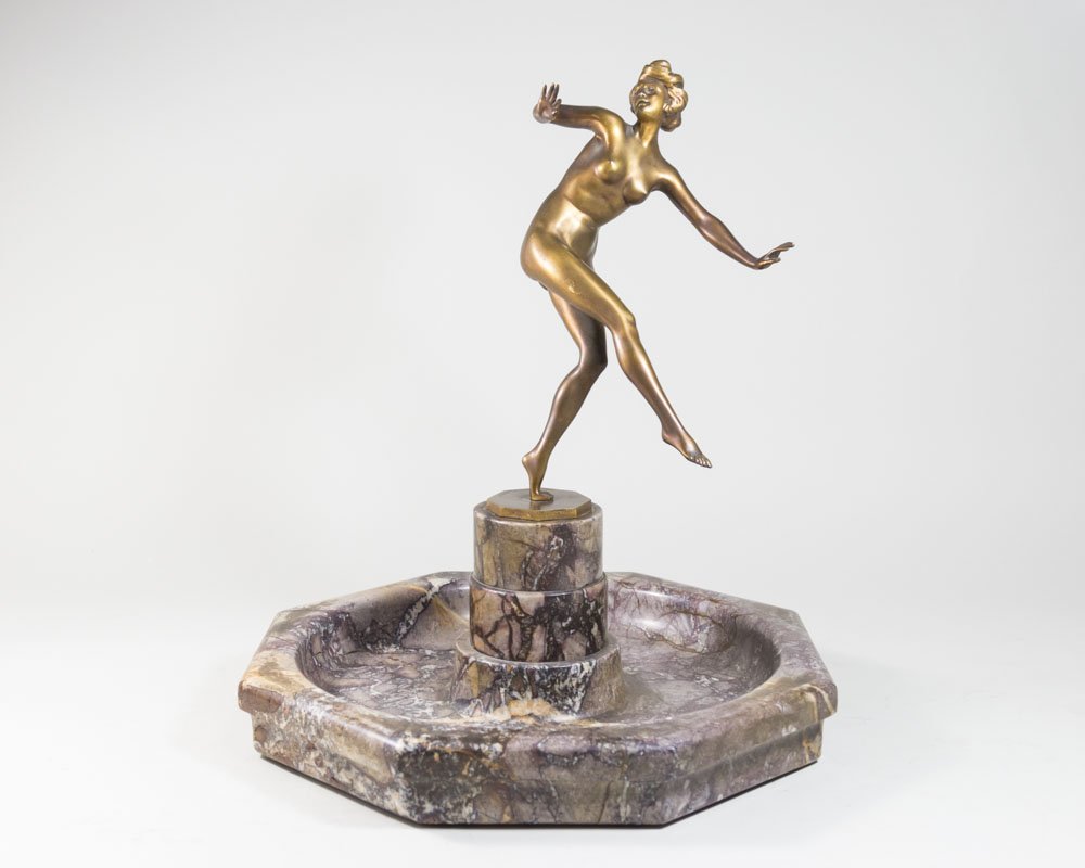 Otto Schmidt Hofer, Art Deco Bronze Girl (1 of 5)