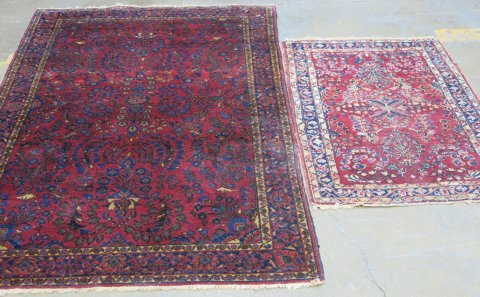 Sarouk Rug with Red Field & Hamadan Rug (1 of 5)