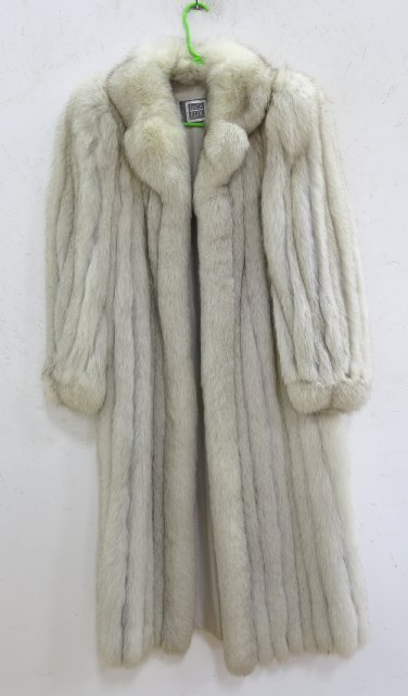 Blue Fox Full Length Fur Coat by Saga Fox (1 of 2)