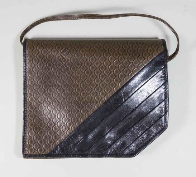 Fendi Black & Brown Leather Crossbody Bag (1 of 4)