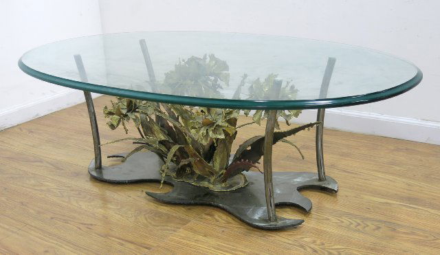 Silas Seandel Welded Brass Foliate Coffee Table (1 of 4)