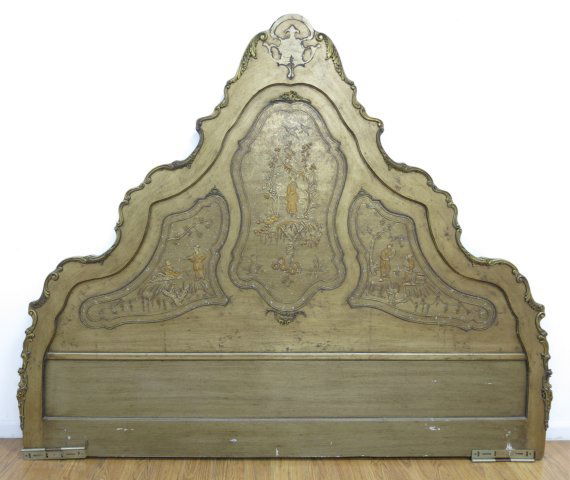 King Chinoiserie Decorated Headboard (1 of 4)