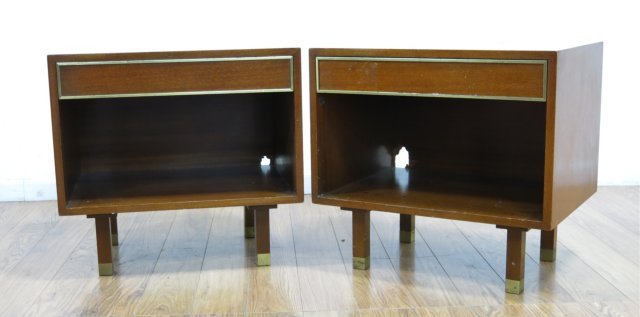 Pair Harvey Probber Walnut Bedside Chests (1 of 4)