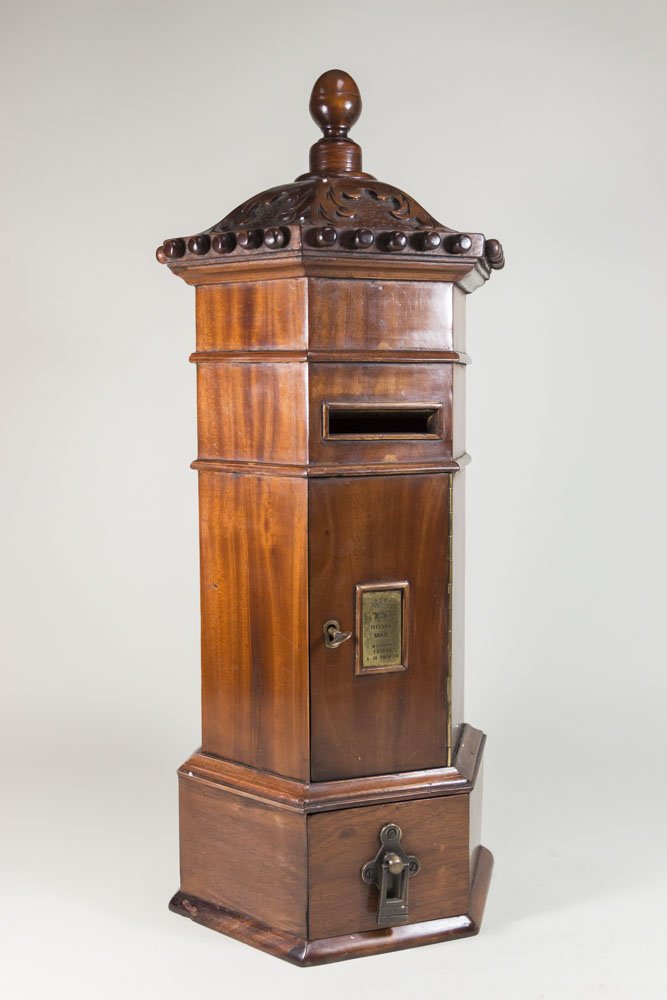 English Wood Card Postal Box (1 of 6)