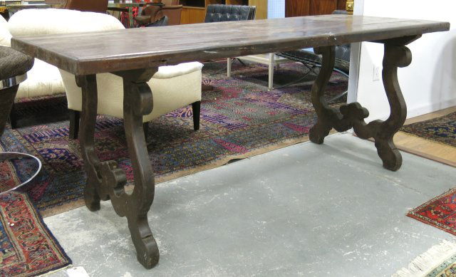 Spanish Baroque Style Walnut Table (1 of 4)
