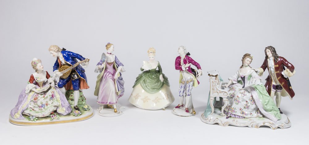Lot of 5 Porcelain Figures (1 of 10)