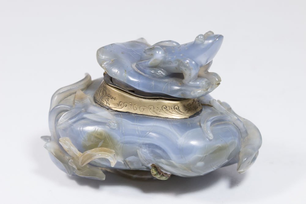 Agate Figural Inkwell (1 of 4)