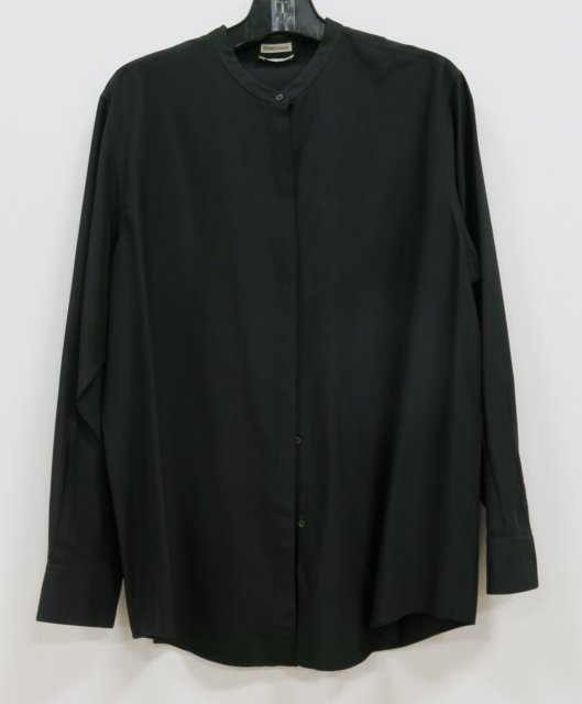 Hermès Vintage Black Silk Blouse (1 of 2)