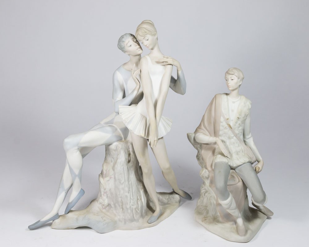 Lladro, Harlequin, Ballerina, & New Shepherd (1 of 7)