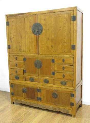 Asian Elm & Pine Cabinet (1 of 4)