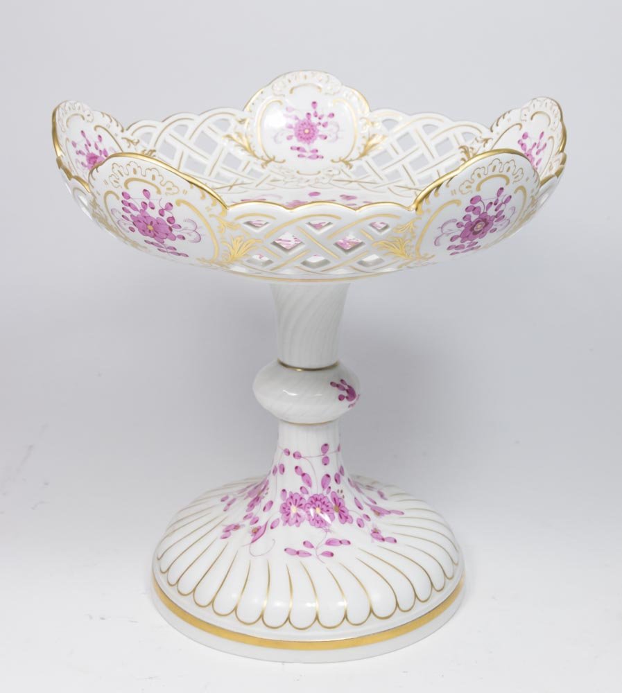 Meissen Porcelain Reticulated Compote (1 of 5)