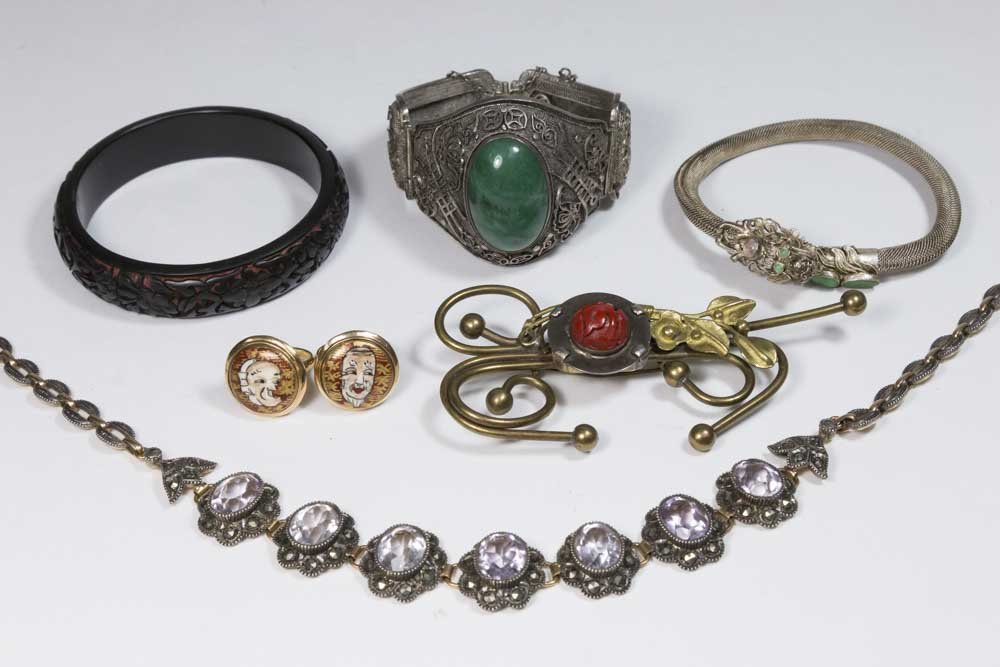 Lot of Silver Chinese Jewelry & Costume Jewelry (1 of 6)
