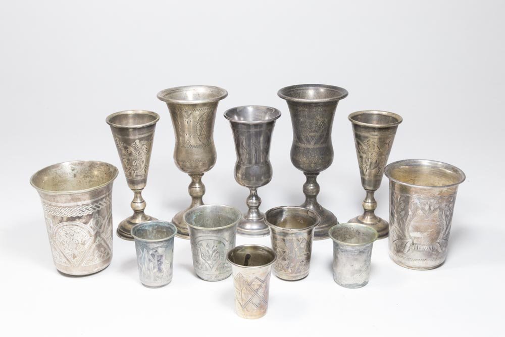 12 Silver Kiddush Cups (1 of 8)