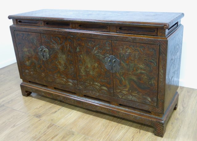 Coromandel Chinese 4-Door Cabinet (1 of 5)