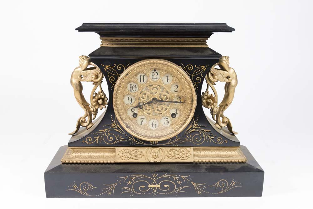 Ansonia Figural Mantle Clock Rosalind (1 of 7)