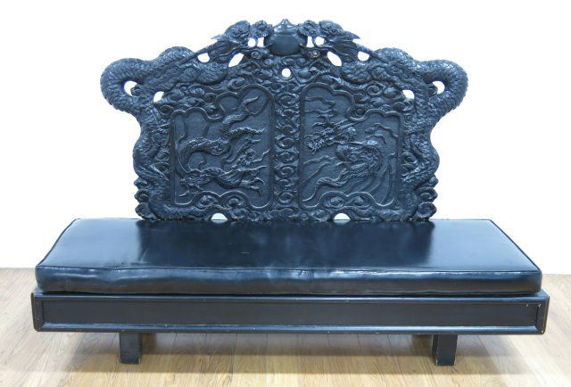 Japanese Carved Bench (1 of 4)