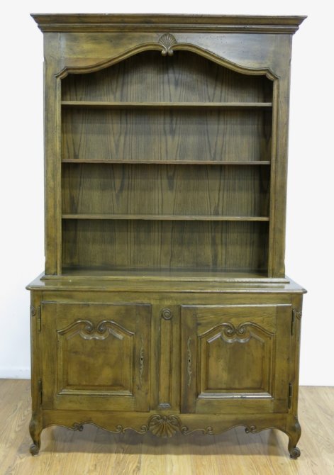 Provincial Country French Oak & Walnut Cupboard (1 of 4)