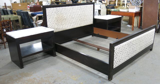 Barbara Barry for Baker King Bed & Pr Night Tables (1 of 4)