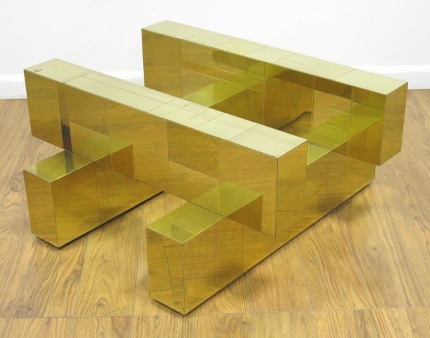 Paul Evans Brass "Cityscape" Coffee Table (1 of 8)