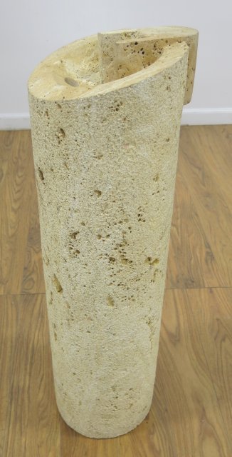 Contemporary Travertine Lawn Sculpture: Contemporary Travetine Lawn Sculpture