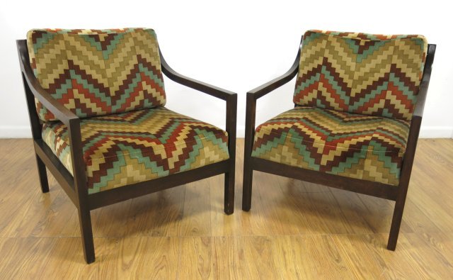 Pair Edward Wormley for Dunbar Oversized Armchairs (1 of 5)