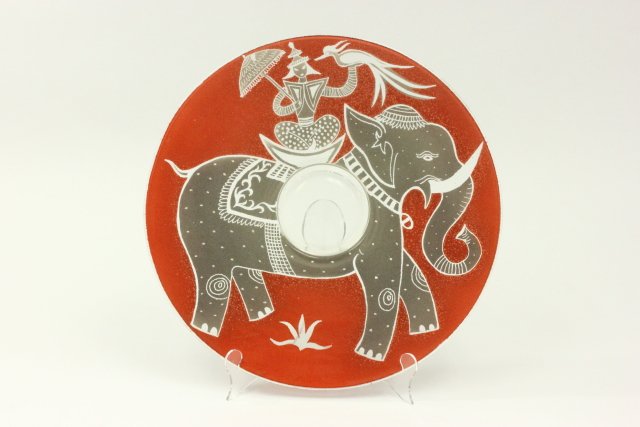 Waylande Gregory Glass Ceramic Fusion Center Plate (1 of 3)