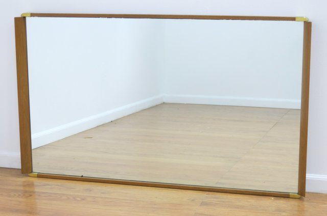 Paul Frankl Cherry & Brass Mirror (1 of 3)