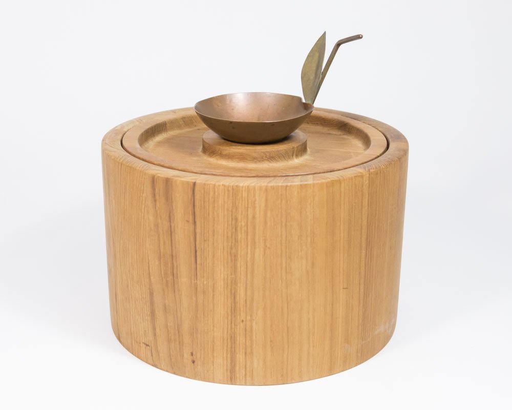 Teak Ice Bucket & Copper Scoop (1 of 5)
