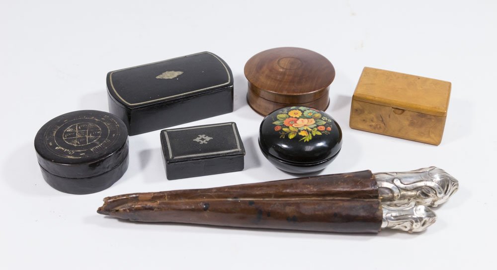 Swedish Sterling Handle Oyster Set: In leather case. With 6 boxes. (5052)