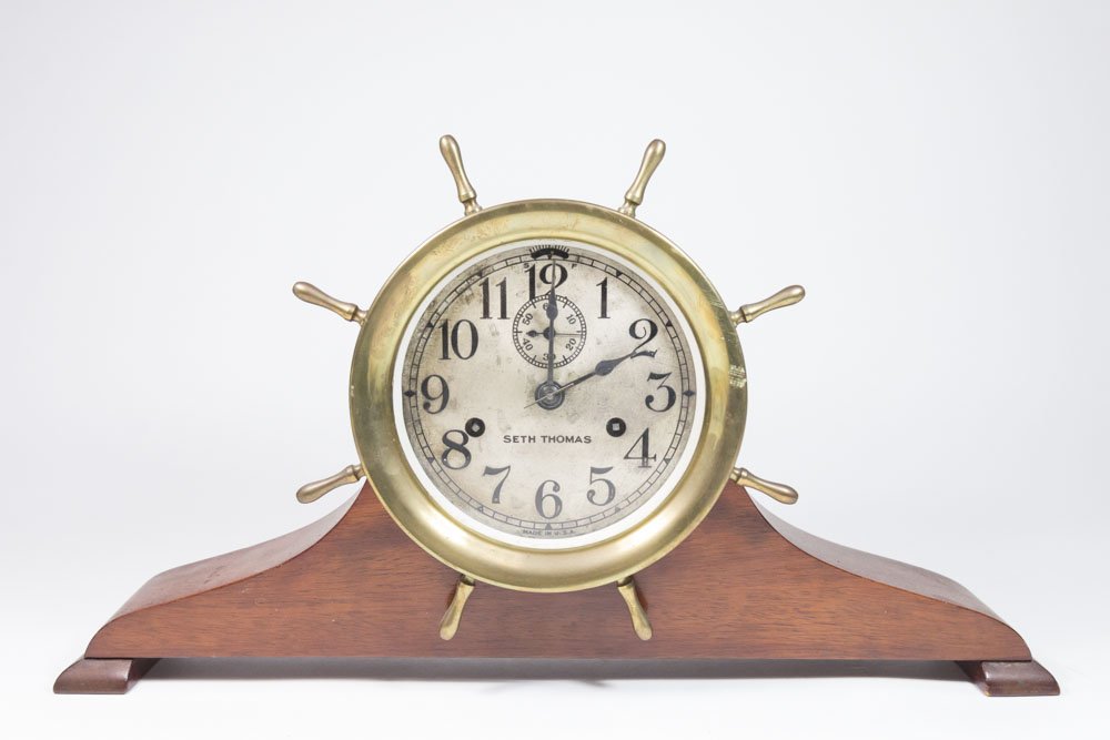 Seth Thomas Brass Ship's Clock (1 of 6)
