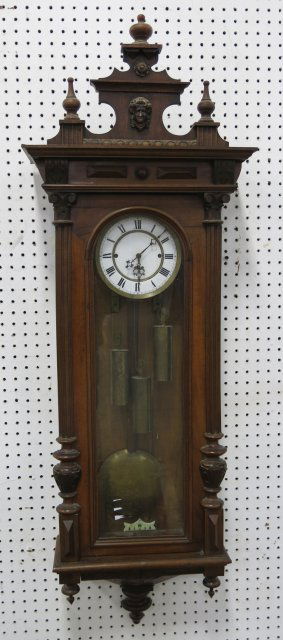 3-Weight Victorian Crystal Regulator Wall Clock (1 of 4)