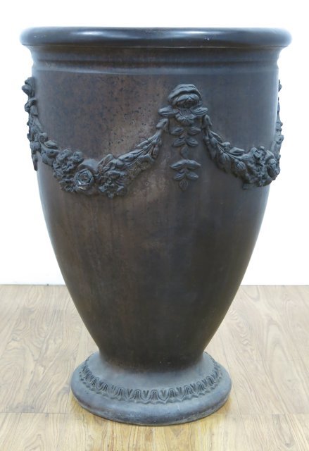 Neoclassic Style Cast Cement Garden Urn (1 of 3)