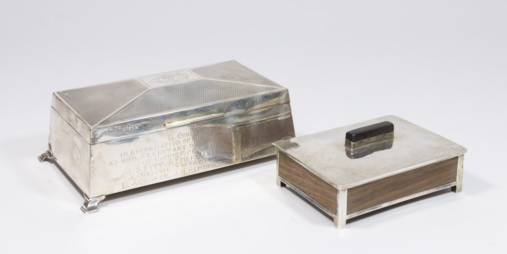 2 Sterling Silver Boxes with Wood Liners (1 of 8)