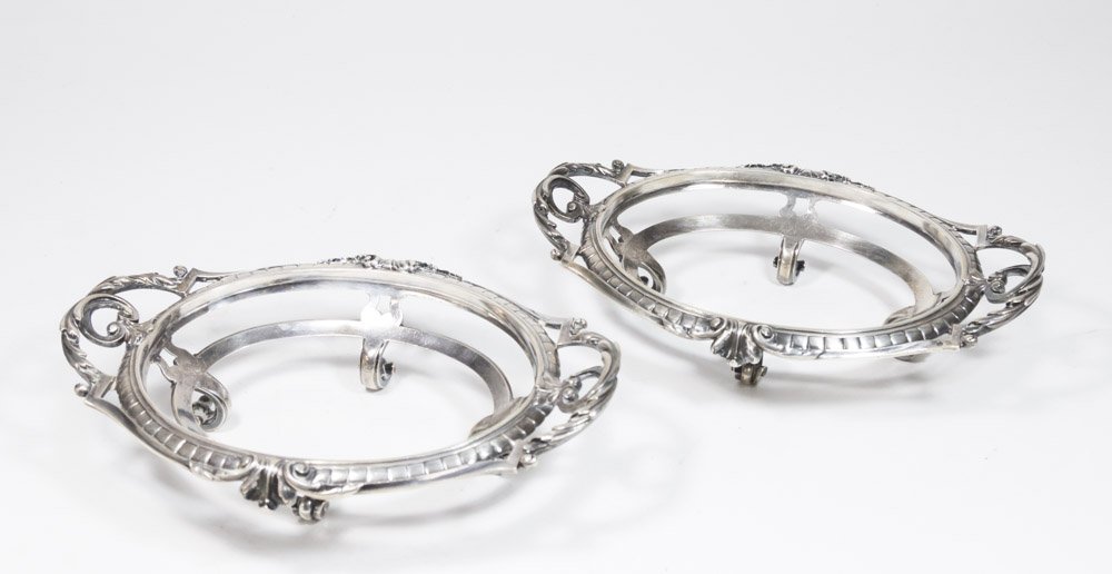 Pair French Silver Centerpieces (1 of 3)
