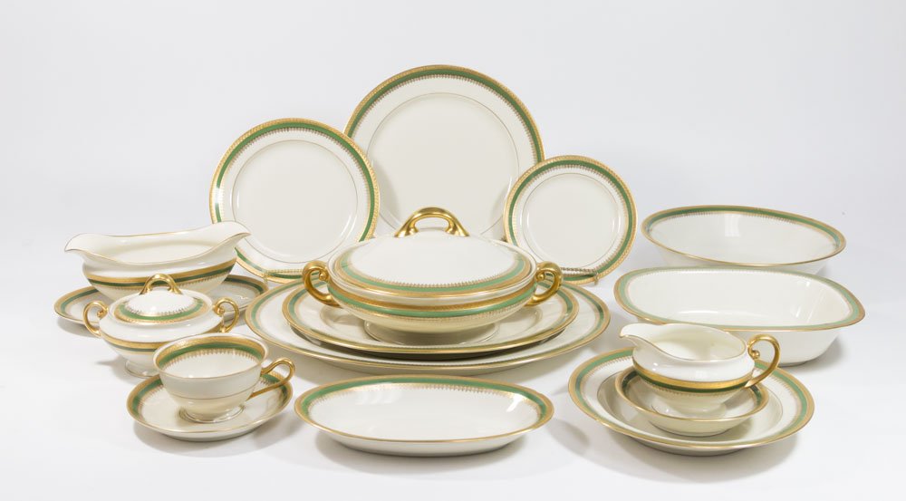 Partial Porcelain Dinnerware Set (1 of 6)