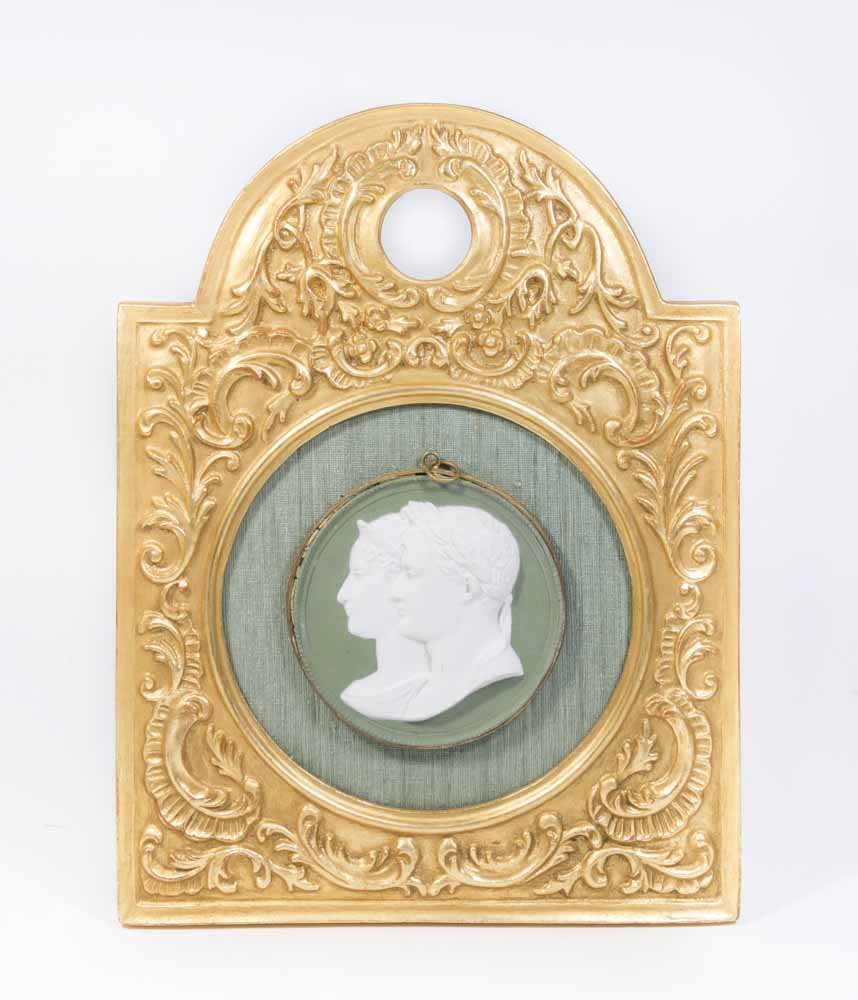 Napoleon & Josephine Parian Portrait Plaque (1 of 4)