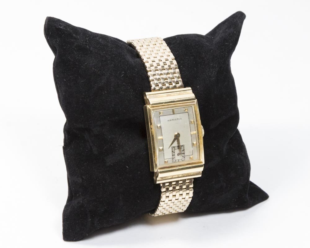 Men's 14K Gold Hamilton Watch (1 of 4)