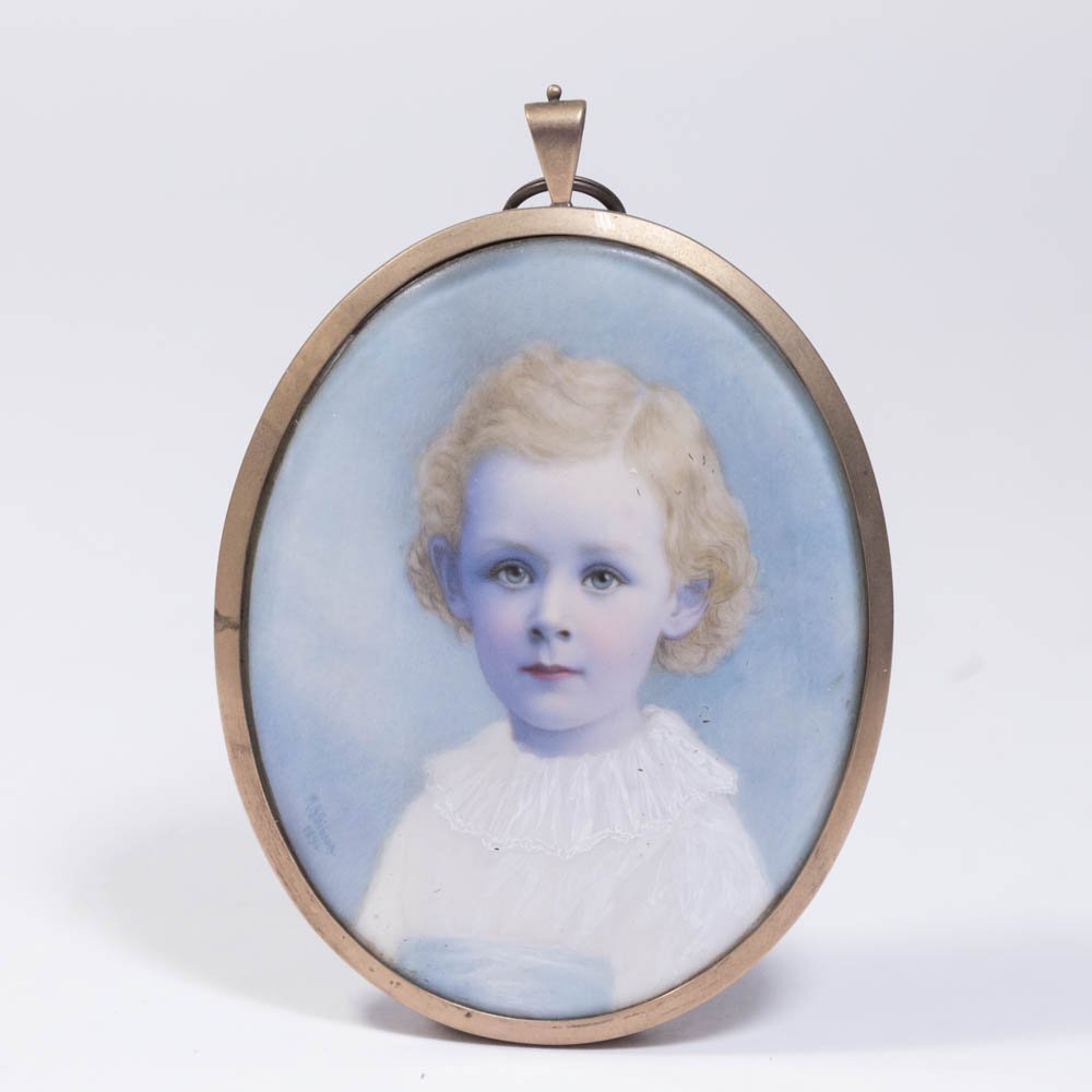 Mary Josephine Gibsen, Portrait Miniature of Child (1 of 4)