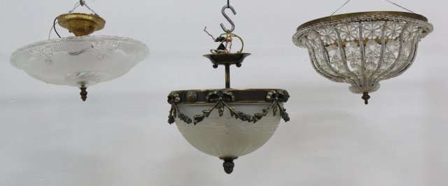 2 Chandeliers & Beaded Dome Shade (1 of 4)