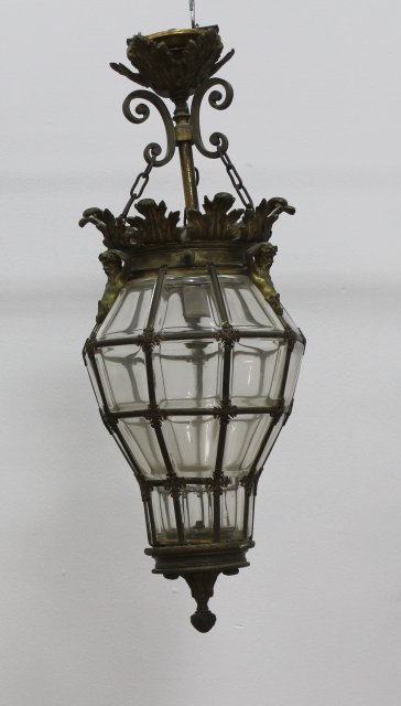 Early 20th Century Bronze Figural Lantern (1 of 2)