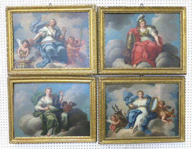 Set of 4 Classic Allegorical Scenes (1 of 6)