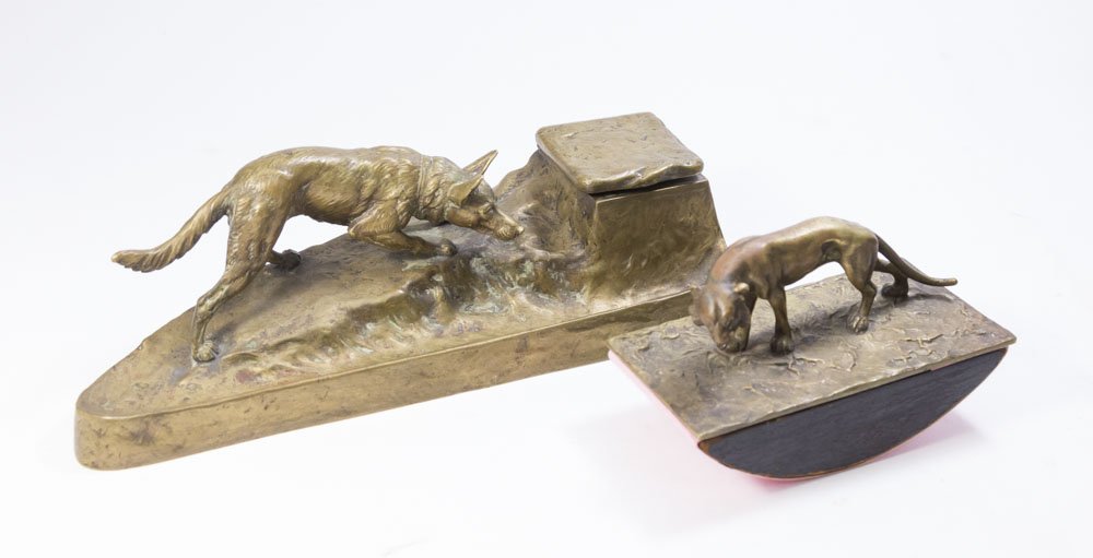 Austrian Bronze 2-Piece Desk Set (1 of 6)