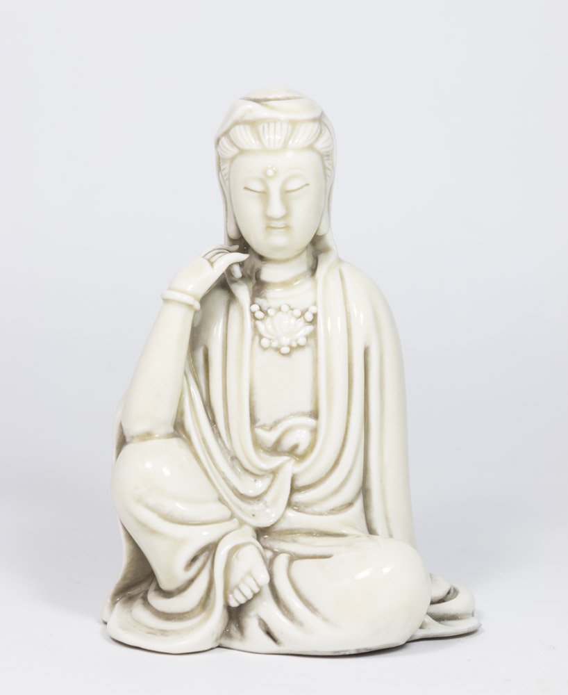 White Glazed Guan Yin Figure (1 of 4)