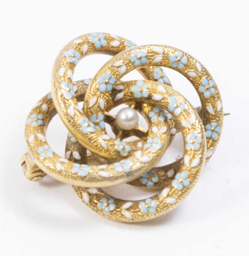 14K Yellow Gold & Enamel Pin (1 of 2)