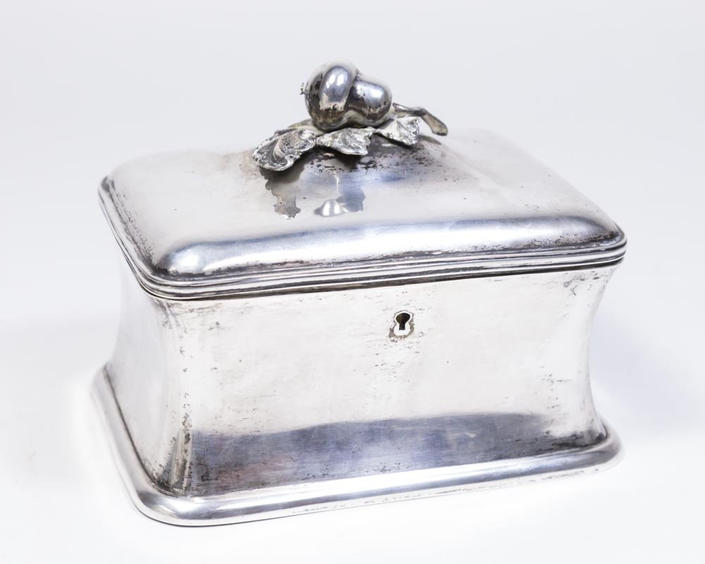 19th Century Austro-Hungarian Silver Etrog Box (1 of 4)