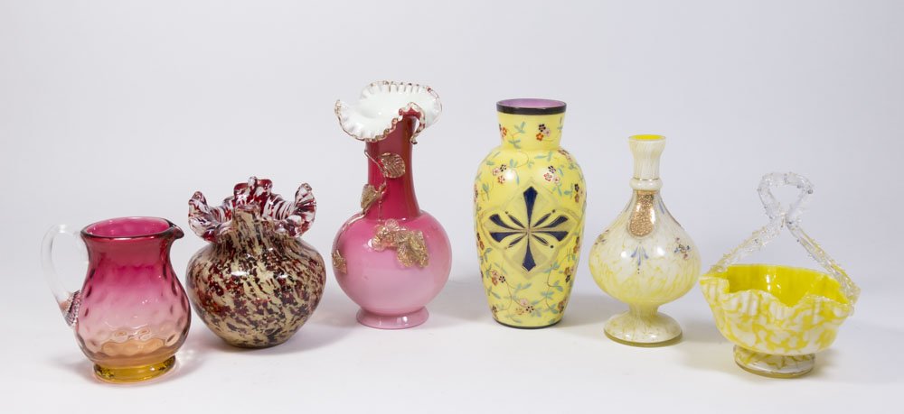 6 Victorian Glass Pieces (1 of 9)