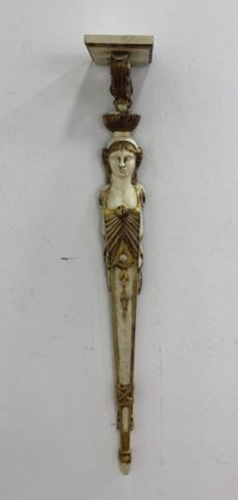 :Venetian Paint Decorated Figural Wall Bracket (1 of 3)