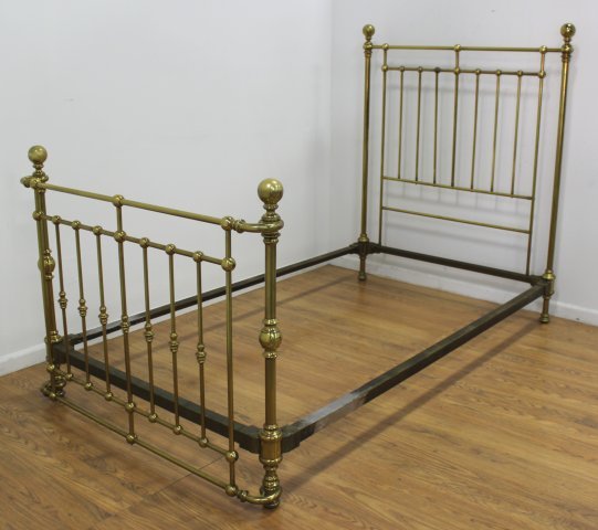 Victorian Brass Bed Fitted for Queen Size (1 of 3)