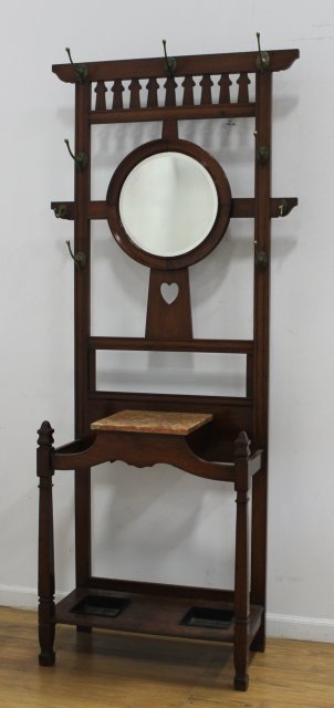 Mahogany Victorian Hall Stand (1 of 3)